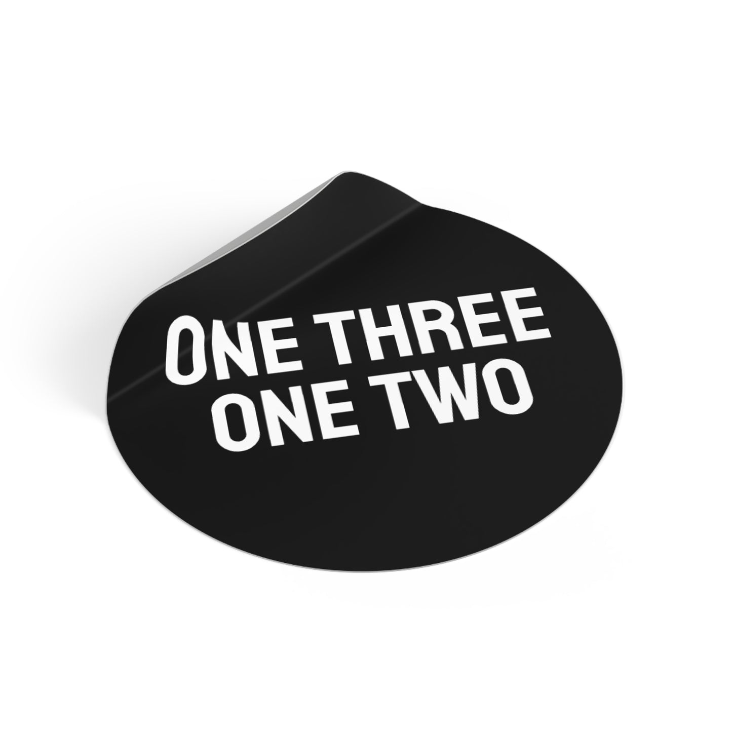 One Three One Two - Round Vinyl Stickers