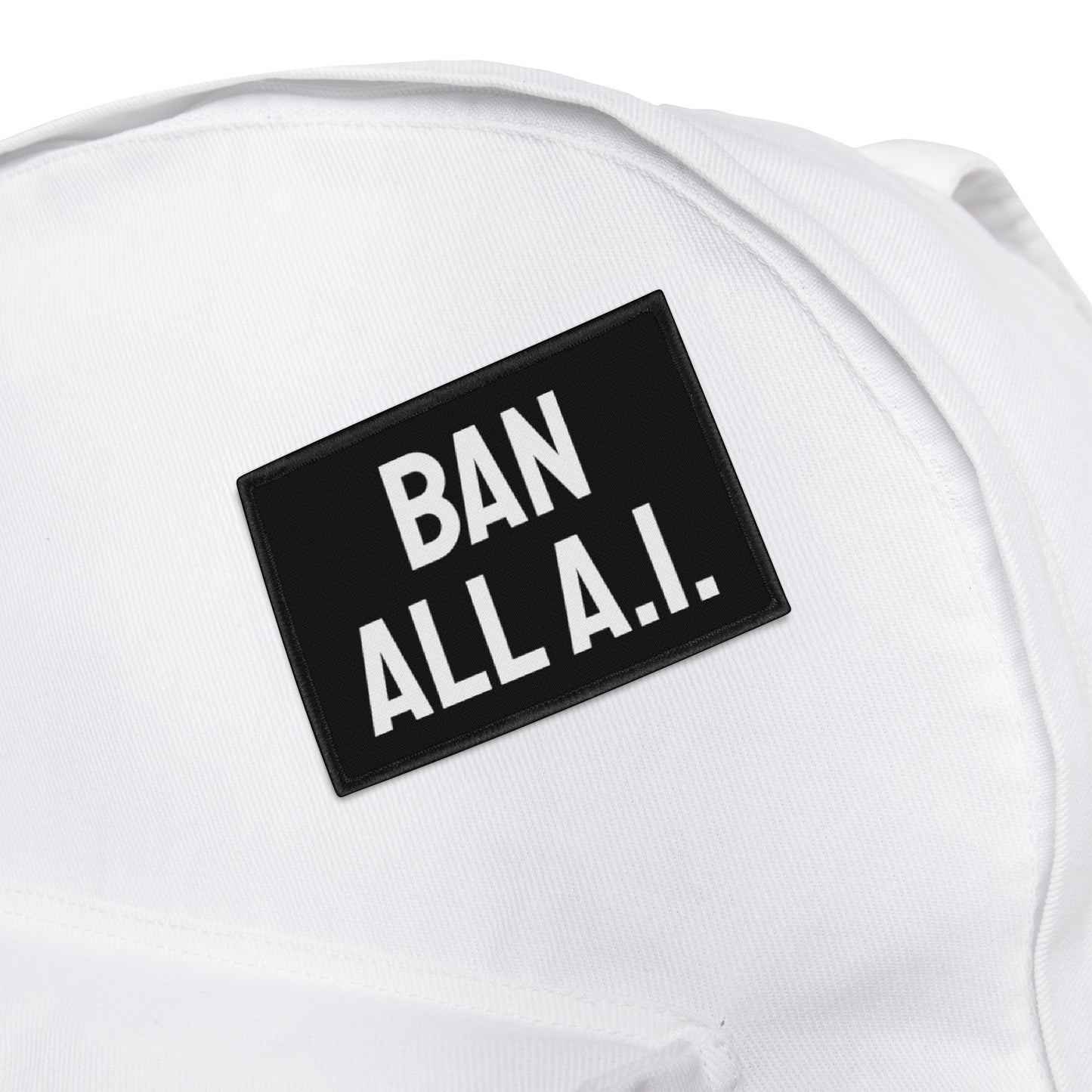 Ban All A.I. - Iron-On Patch