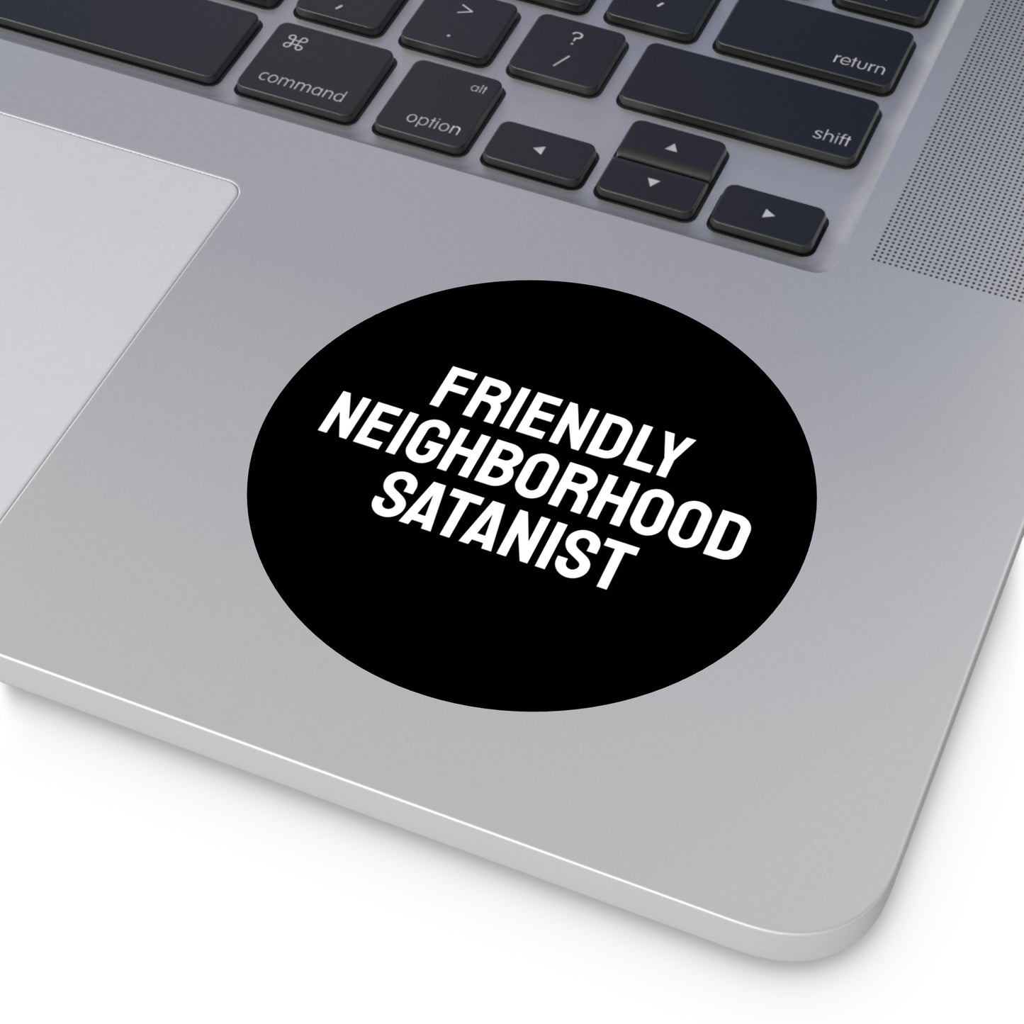 Friendly Neighborhood Satanist - Round Vinyl Stickers