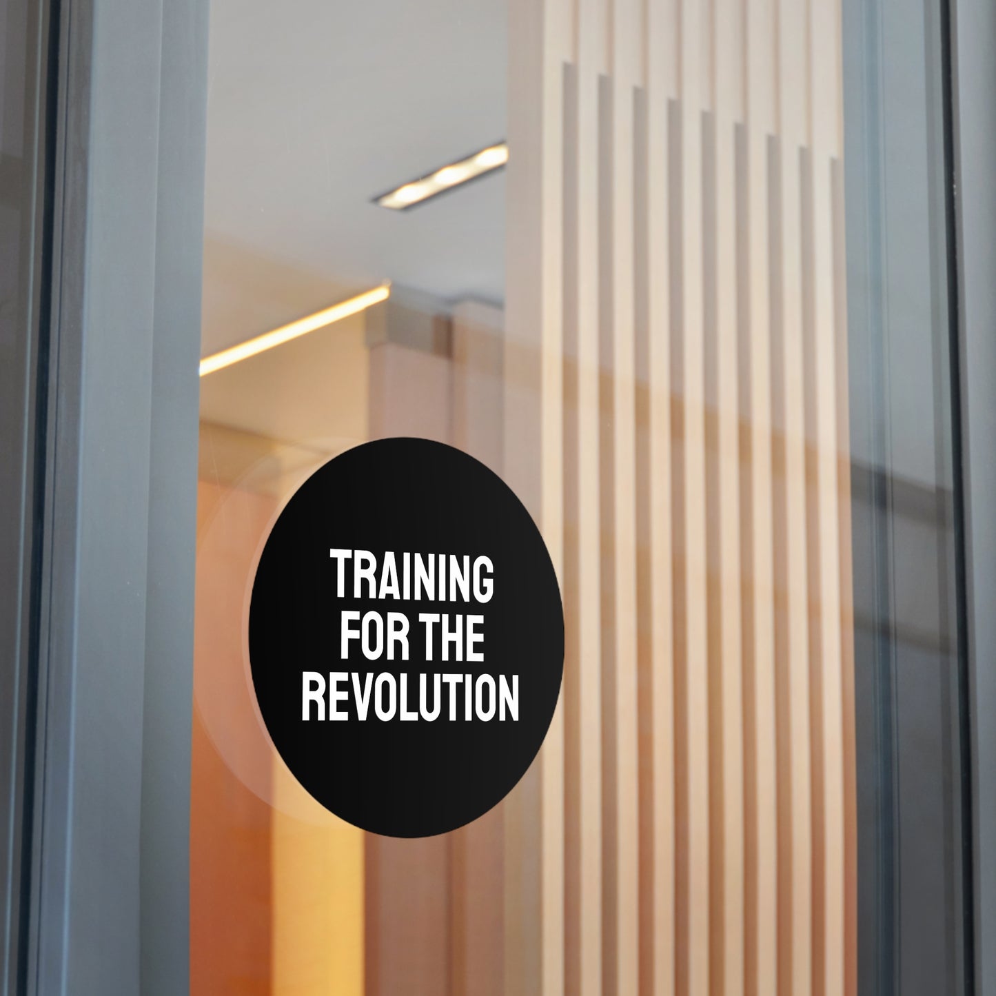Training For The Revolution - Round Vinyl Stickers