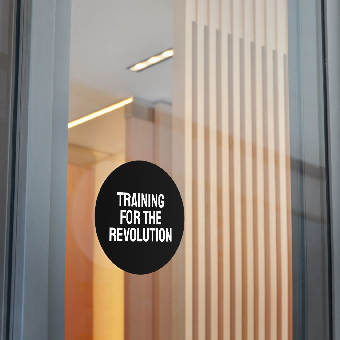 Training For The Revolution - Round Vinyl Stickers