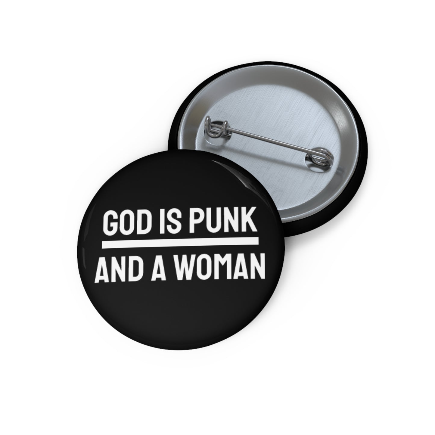 God Is Punk And A Woman - Pin Buttons