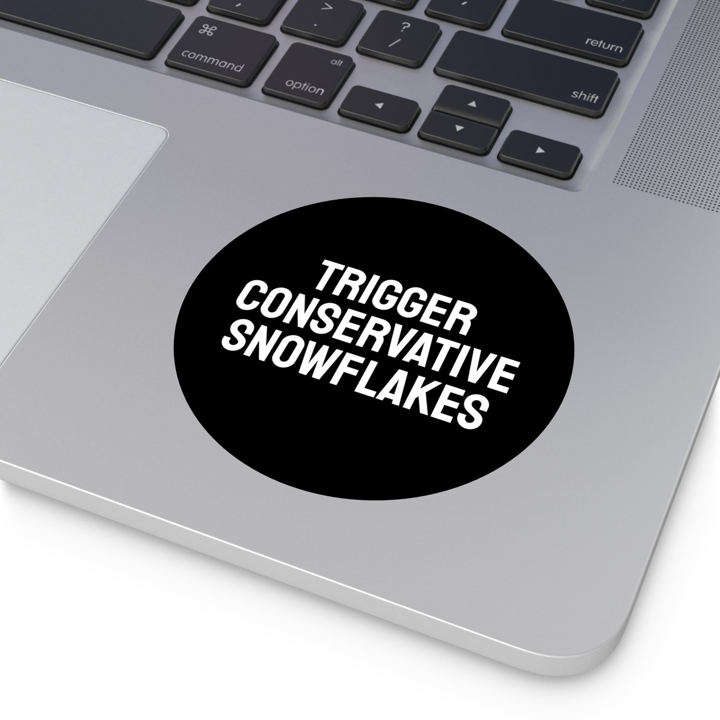 Trigger Conservative Snowflakes - Round Vinyl Stickers