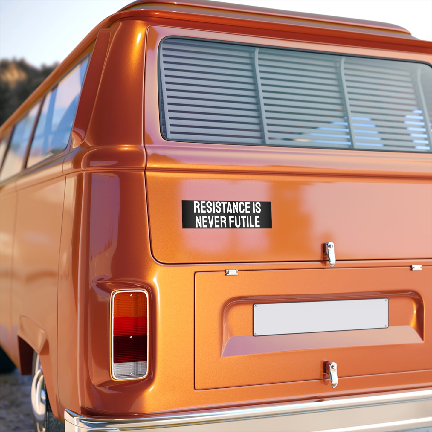 Resistance Is Never Futile - Bumper Sticker