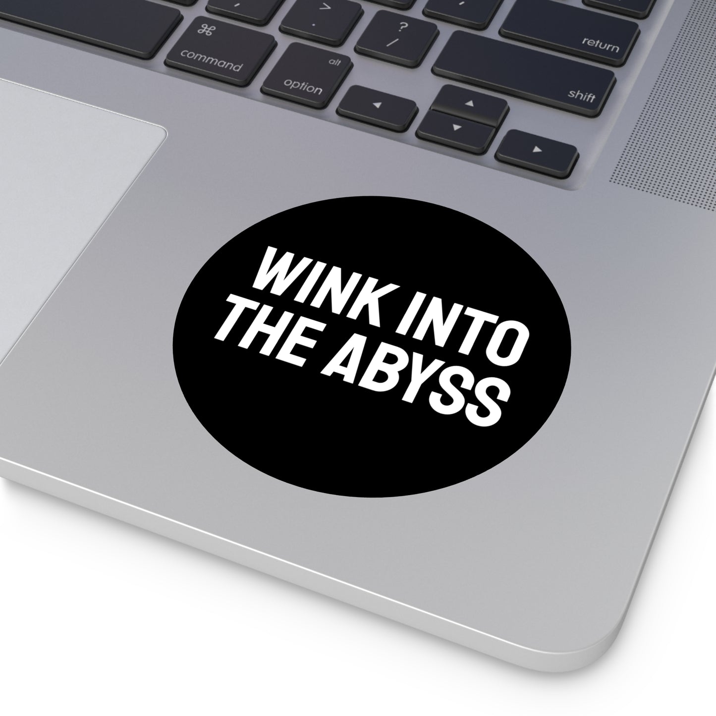 Wink Into The Abyss - Round Vinyl Stickers