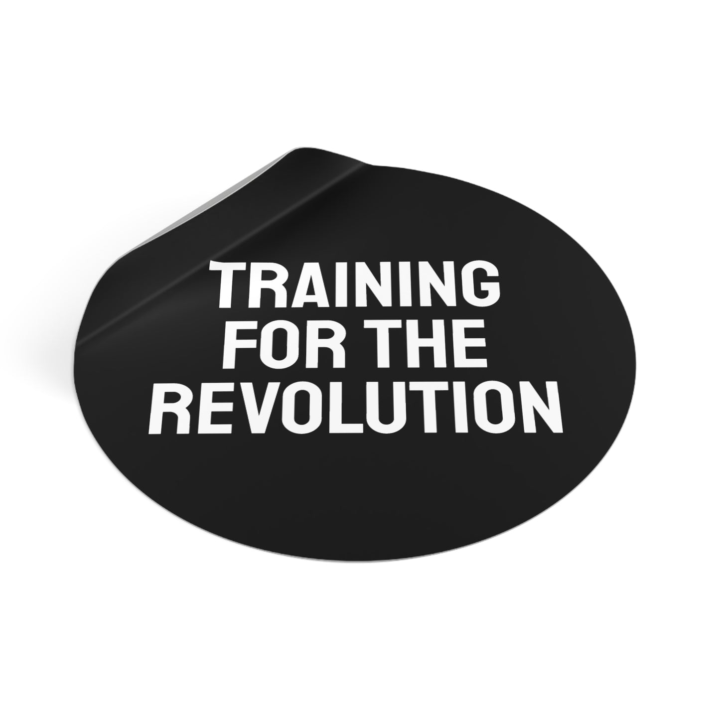 Training For The Revolution - Round Vinyl Stickers