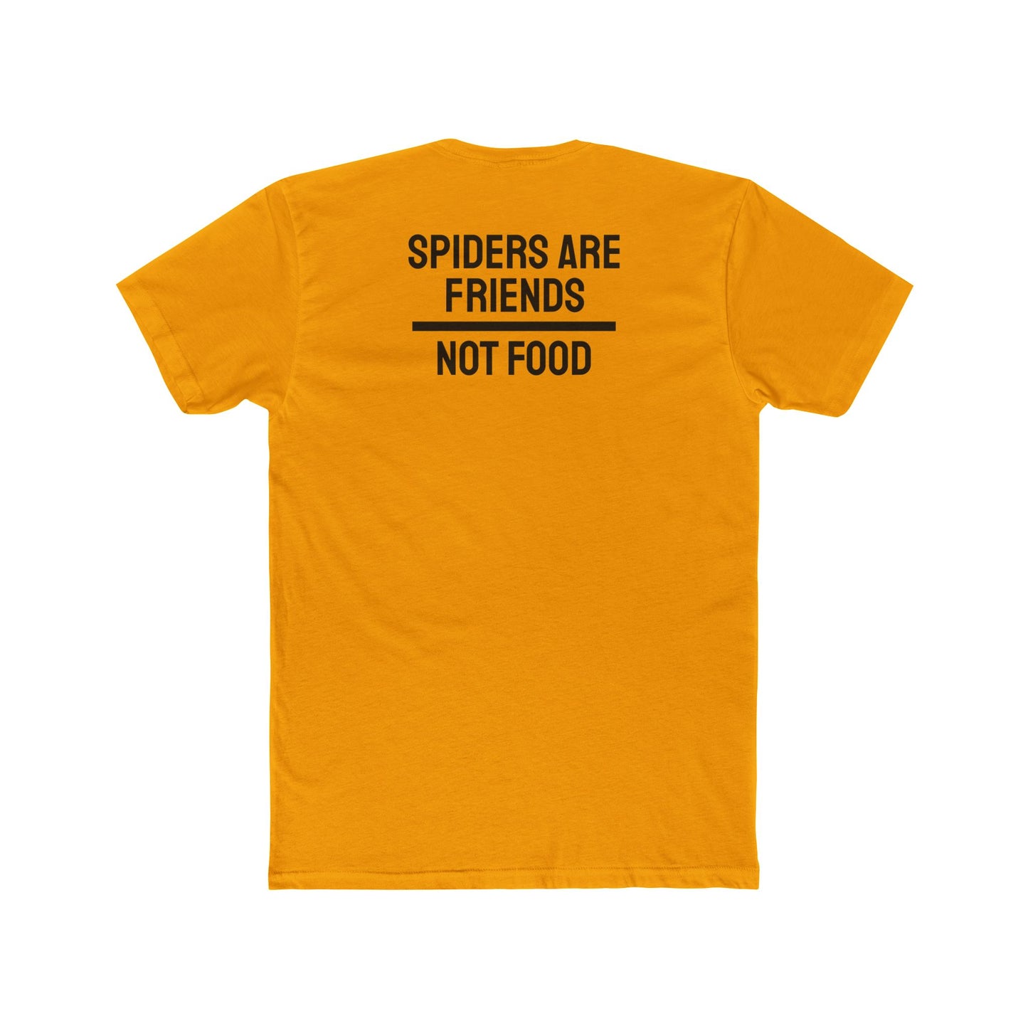 Spiders Are Friends Not Food - Unisex Cotton Crew Tee