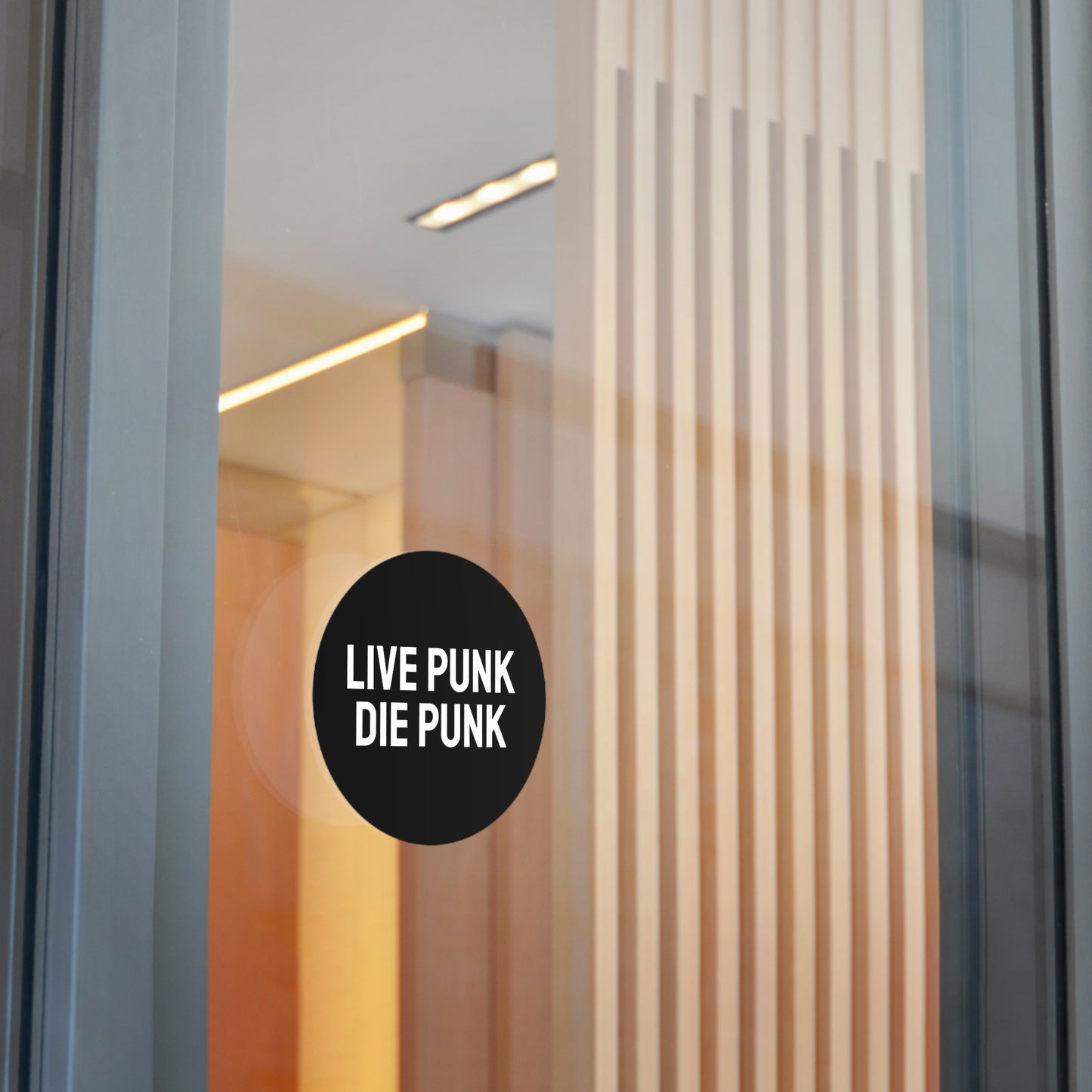 Live Punk Die Punk - Round Vinyl Stickers