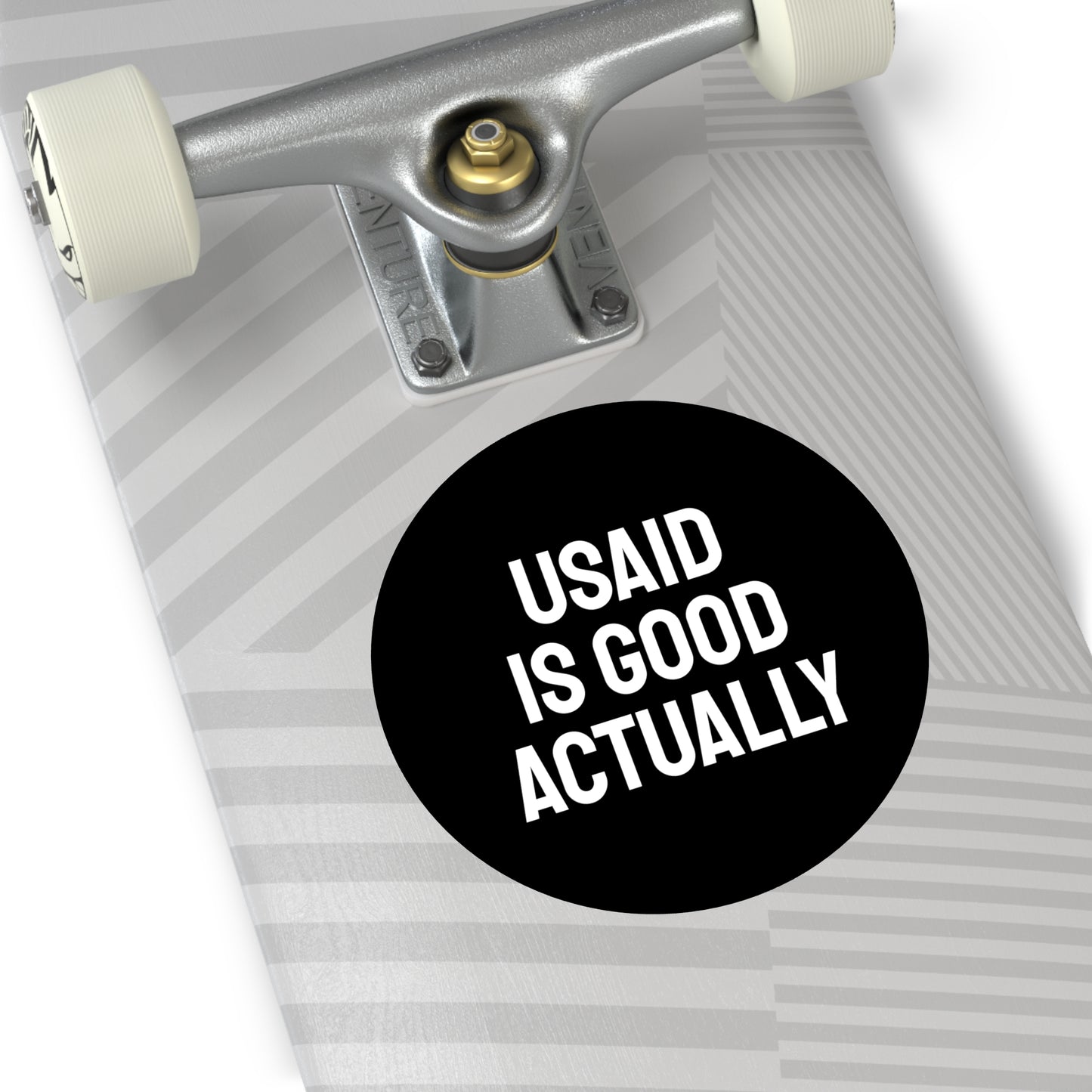 USAID Is Good Actually - Round Vinyl Stickers