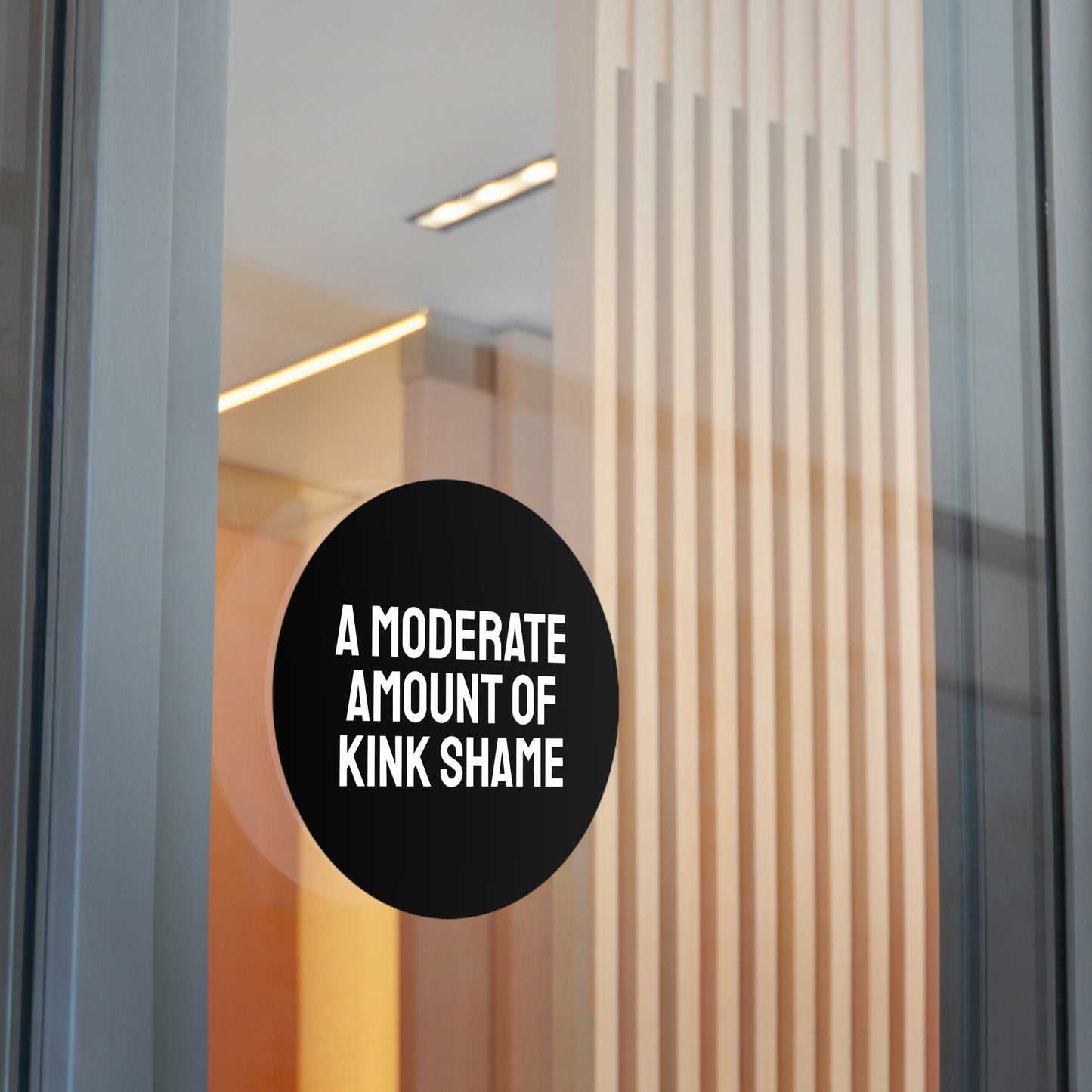 A Moderate Amount Of Kink Shame - Round Vinyl Stickers