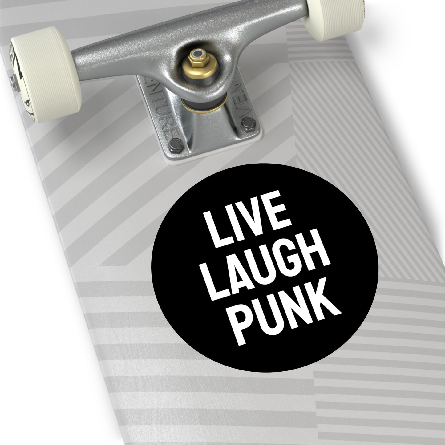 Live Laugh Punk - Round Vinyl Stickers