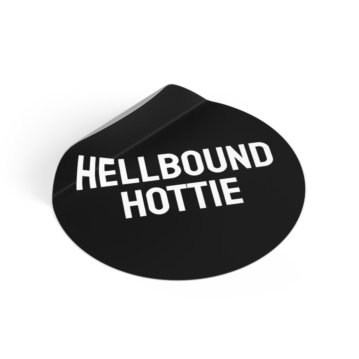Hellbound Hottie - Round Vinyl Stickers