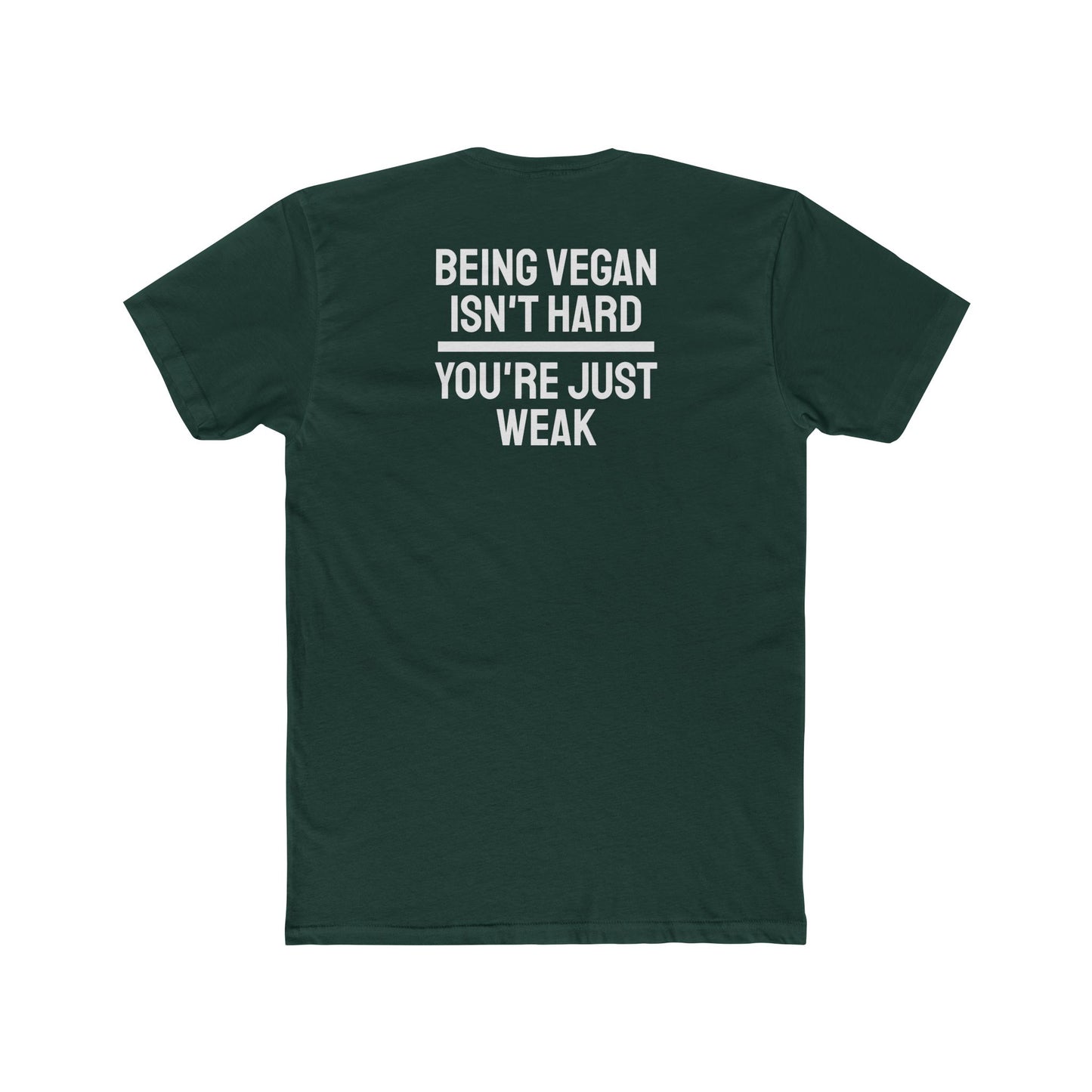 Being Vegan Isn't Hard You're Just Weak - Unisex Cotton Crew Tee