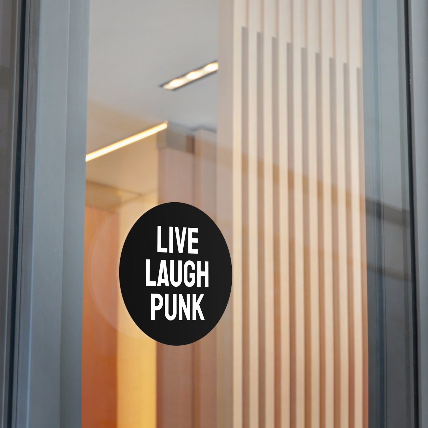 Live Laugh Punk - Round Vinyl Stickers