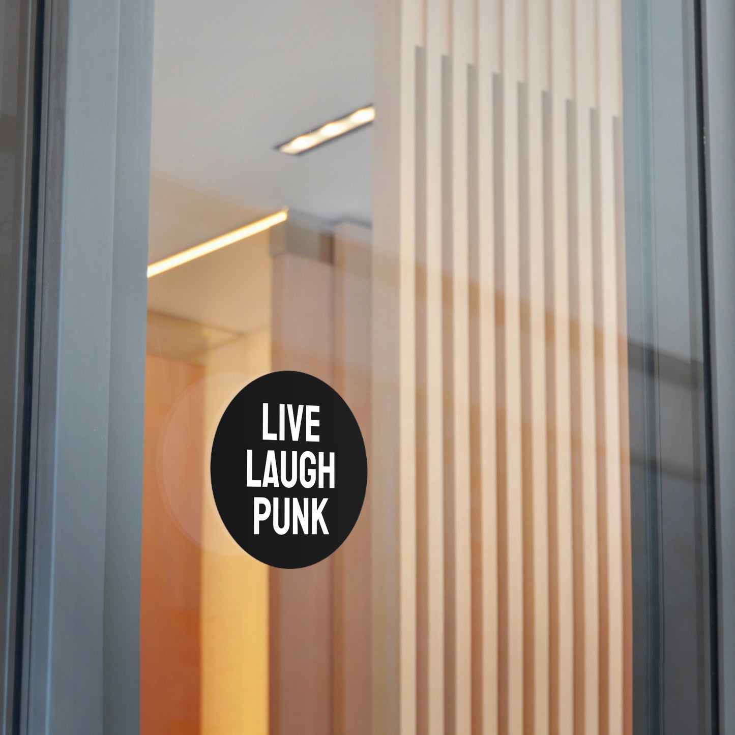 Live Laugh Punk - Round Vinyl Stickers