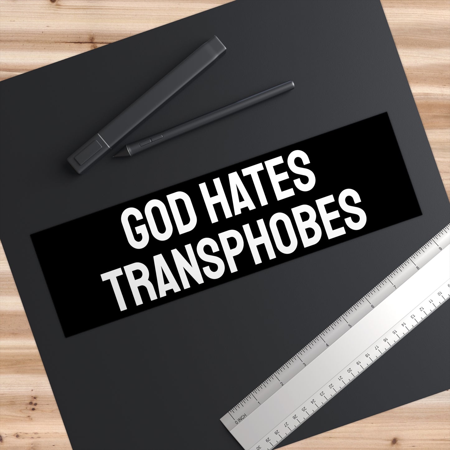 God Hates Transphobes - Bumper Sticker