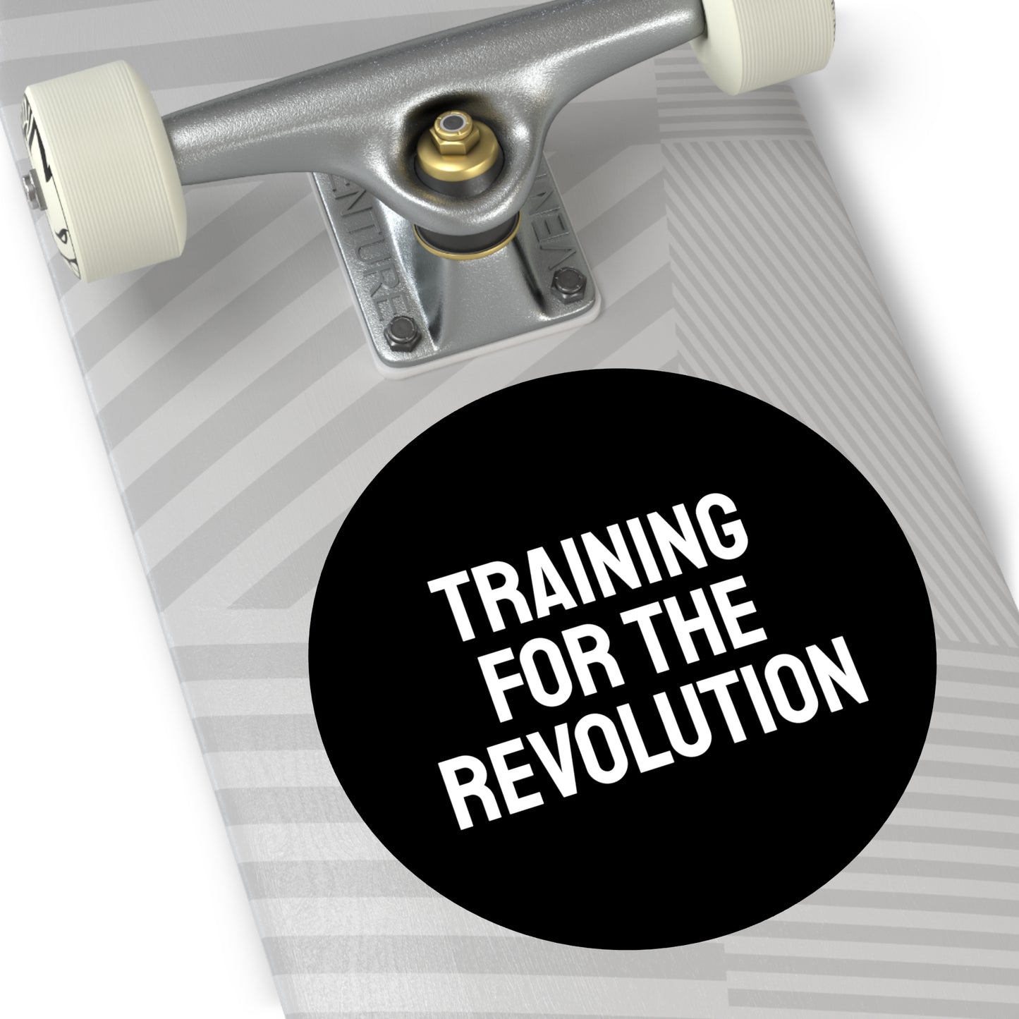 Training For The Revolution - Round Vinyl Stickers