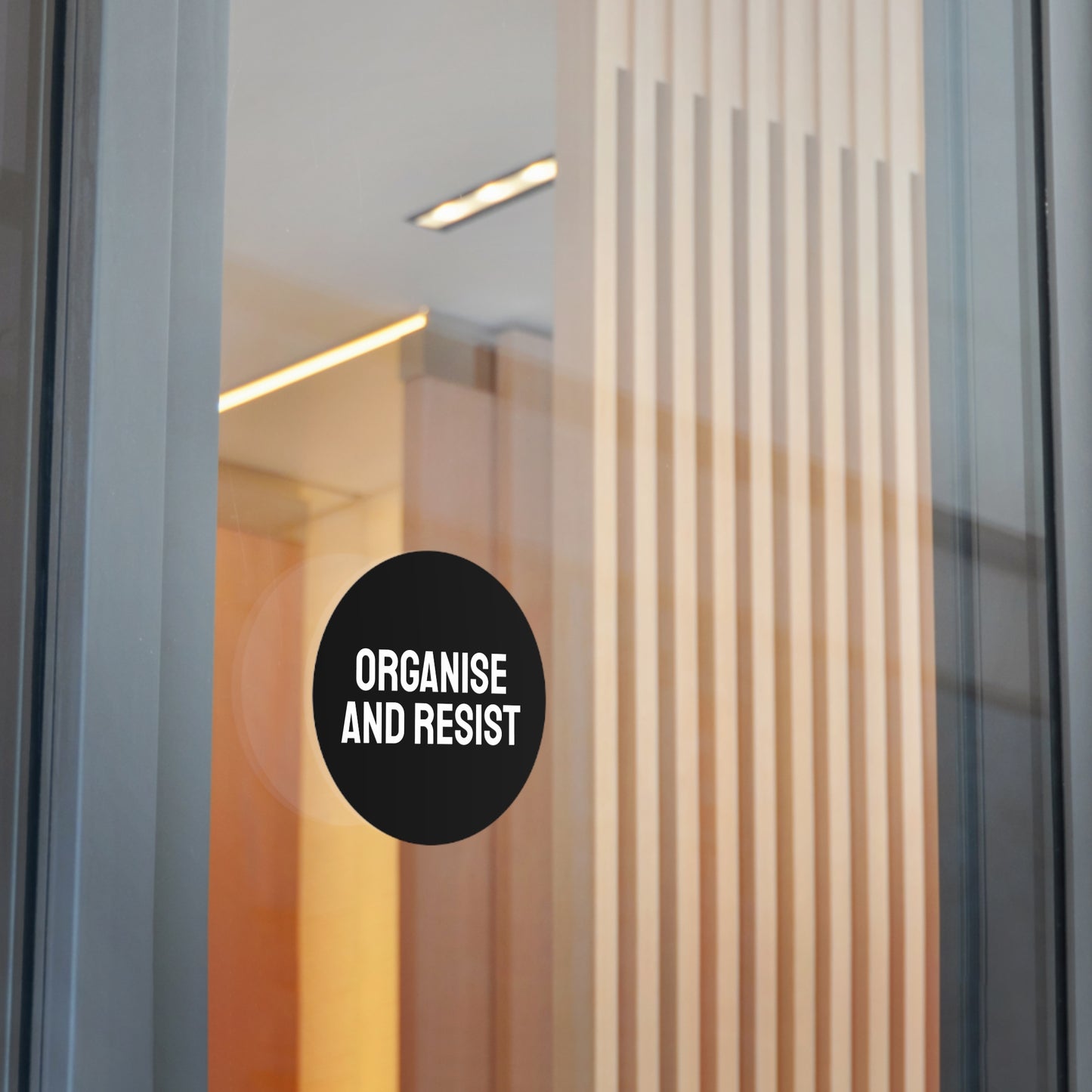 Organize And Resist - Round Vinyl Stickers