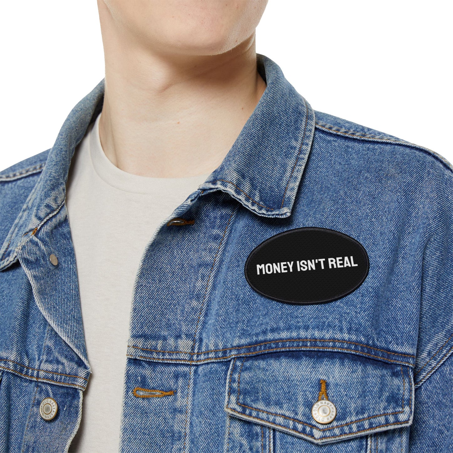 Money Isn't Real - Iron-On Patch