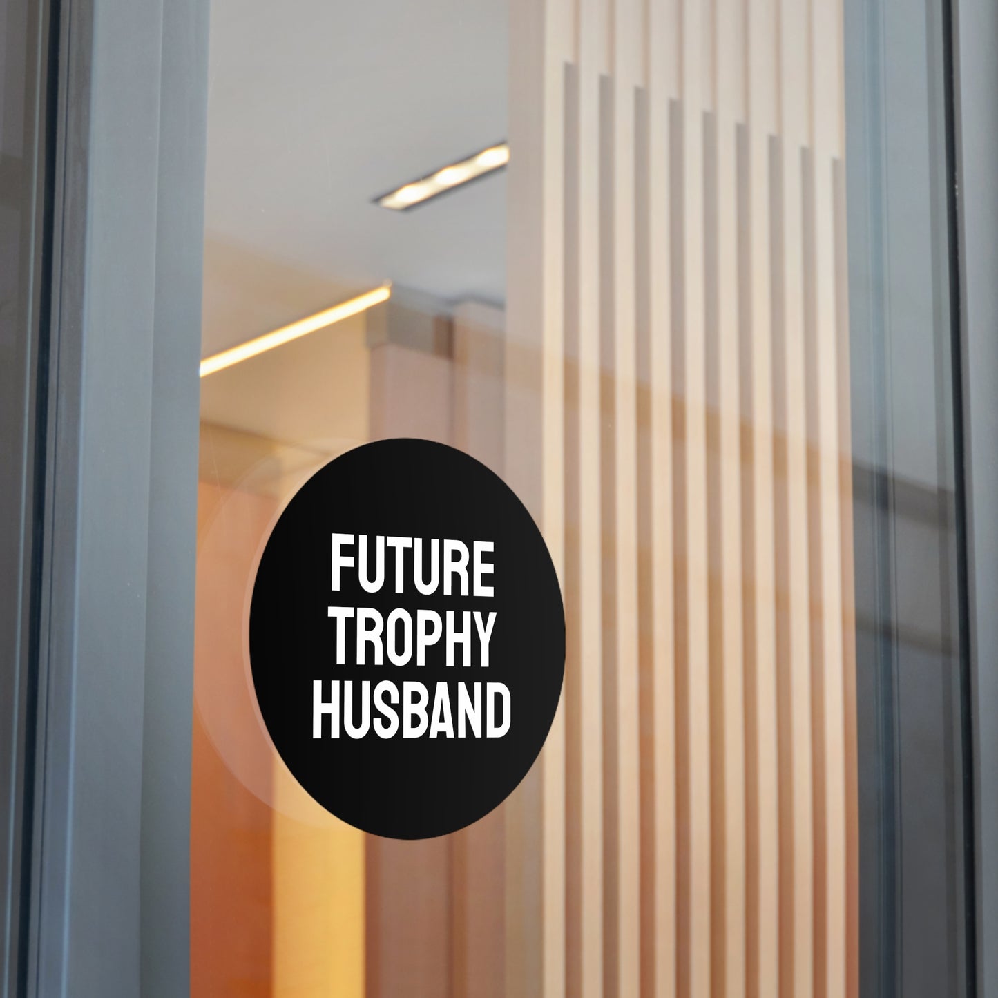 Future Trophy Husband - Round Vinyl Stickers