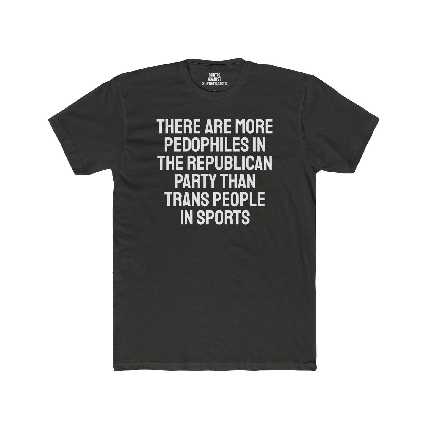 There Are More Pedophiles In The Republican Party Than Trans People In Sports - Unisex Cotton Crew Tee