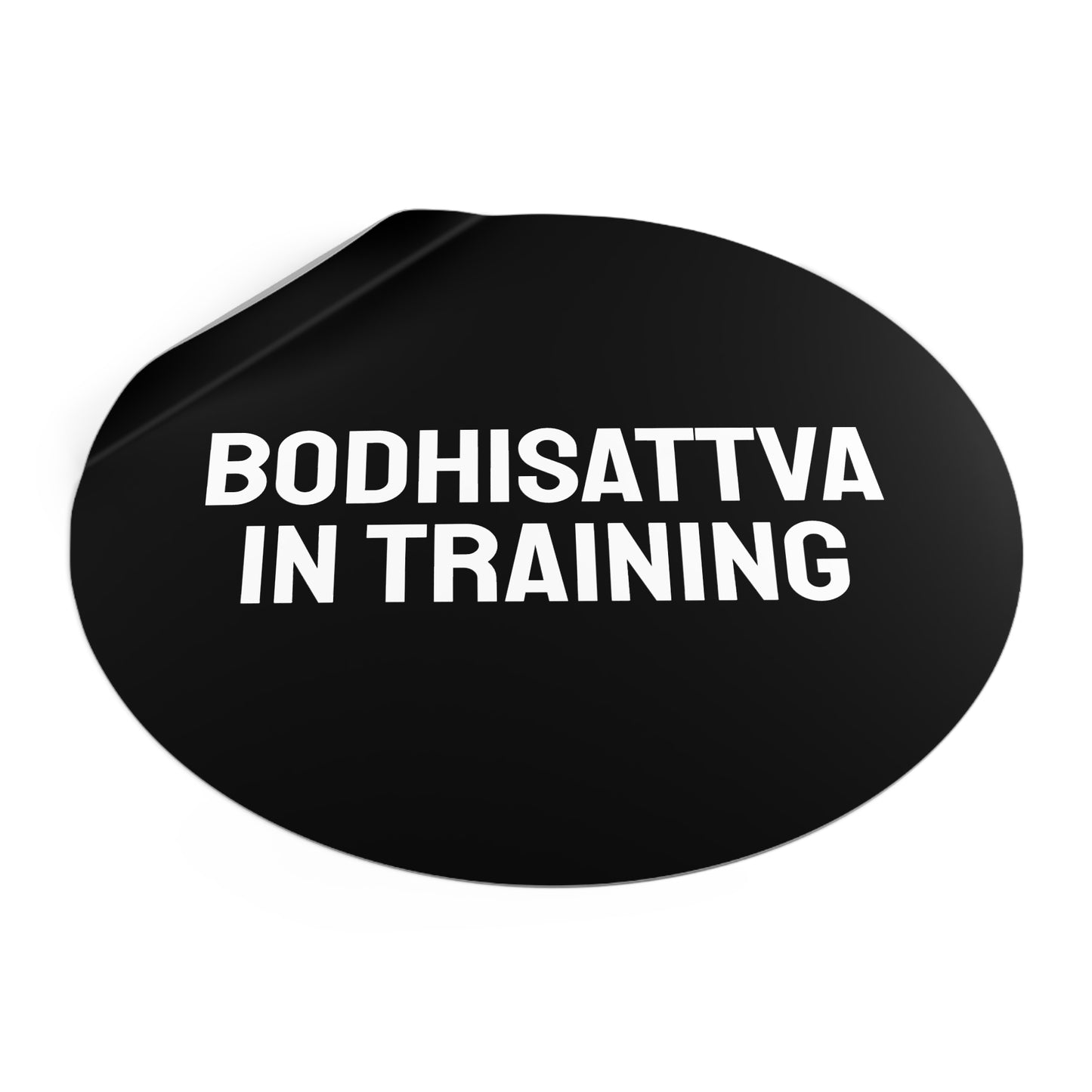 Bodhisattva In Training - Round Vinyl Stickers