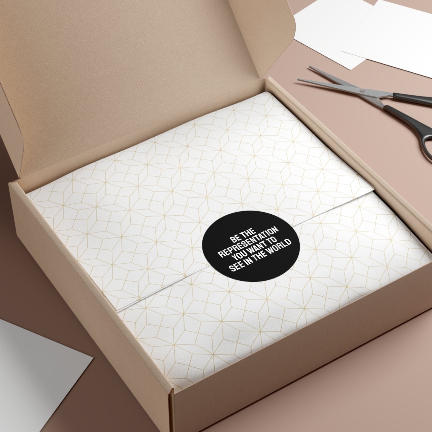 Be The Representation You Want To See In The World - Round Vinyl Stickers