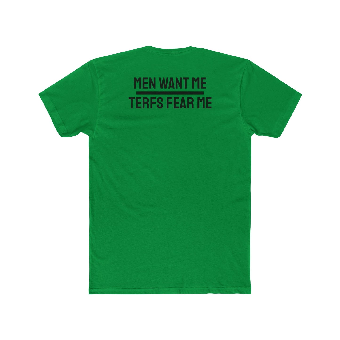 Women/Men Want Me TERFS Fear Me - Dual Sided Unisex Cotton Crew Tee