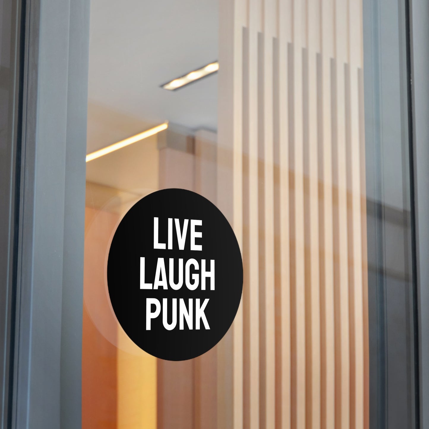 Live Laugh Punk - Round Vinyl Stickers