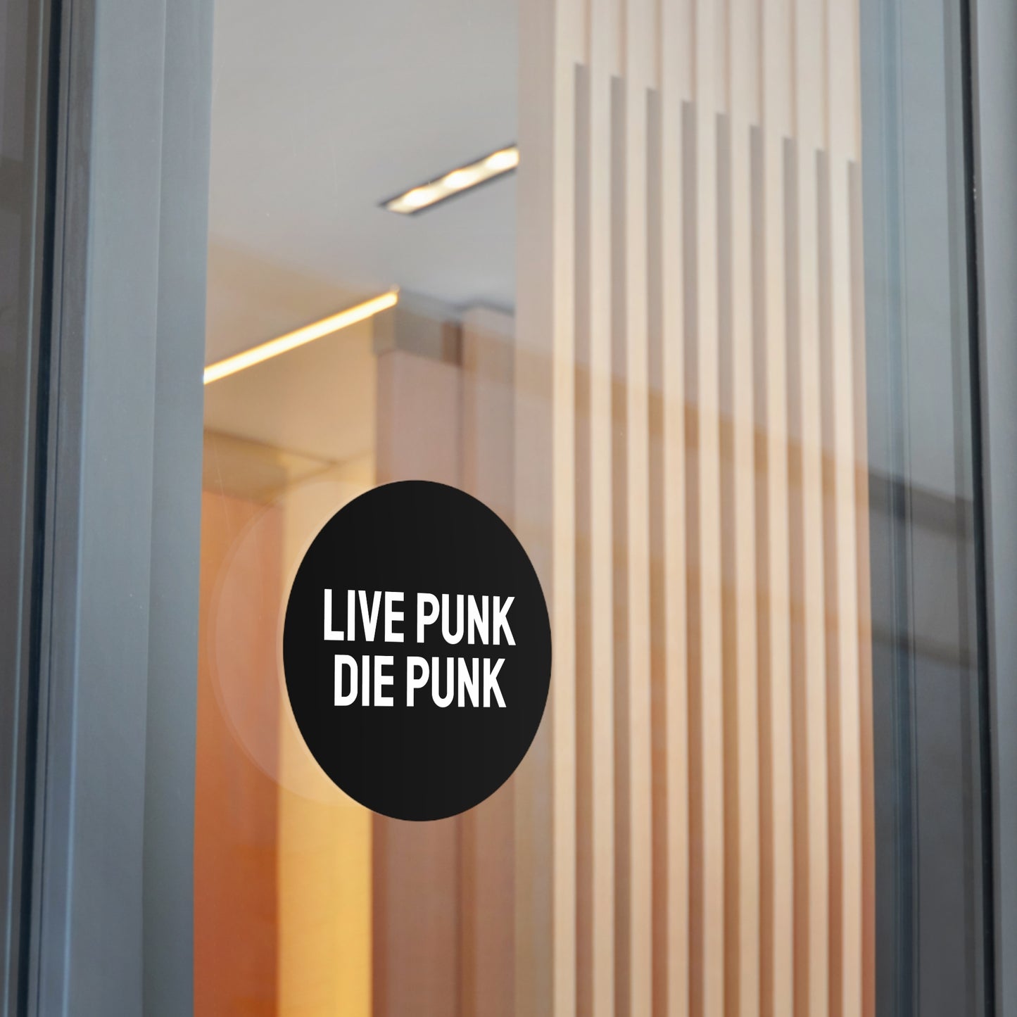 Live Punk Die Punk - Round Vinyl Stickers