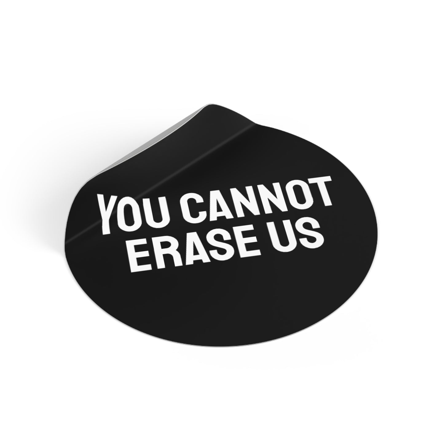 You Cannot Erase Us - Round Vinyl Stickers
