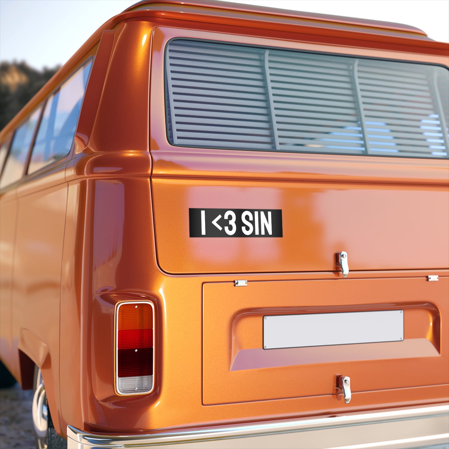 I <3 Sin - Bumper Sticker
