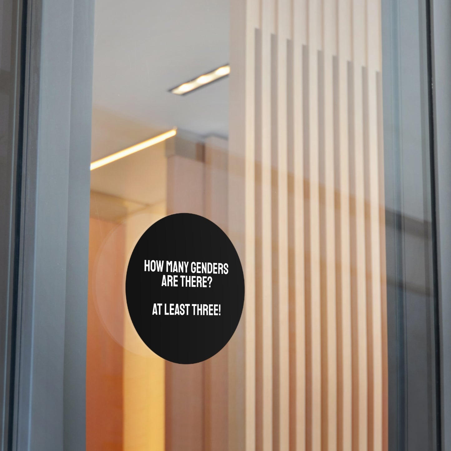 How Many Genders Are There? At Least Three! - Round Vinyl Stickers