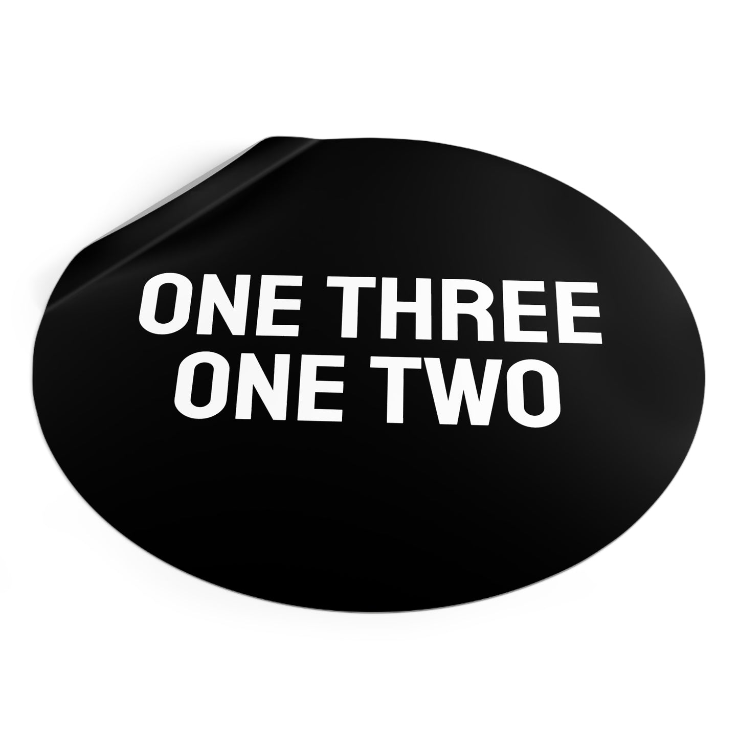 One Three One Two - Round Vinyl Stickers