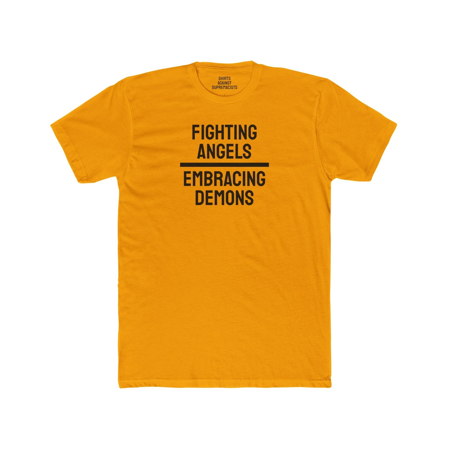 Fighting Angels Embracing Demons - Unisex Cotton Crew Tee