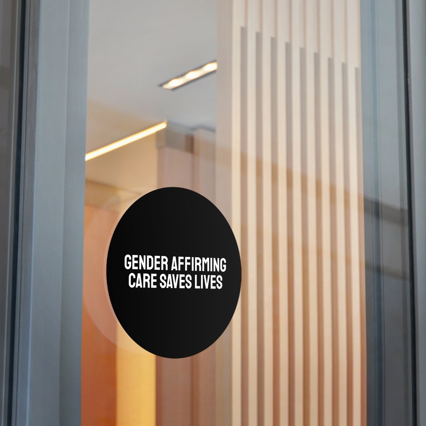 Gender Affirming Care Saves Lives - Round Vinyl Stickers