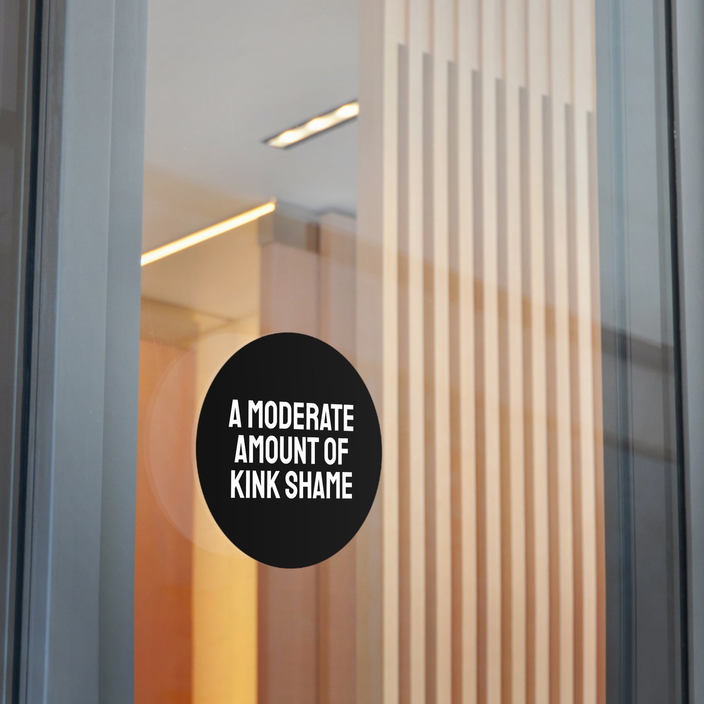 A Moderate Amount Of Kink Shame - Round Vinyl Stickers