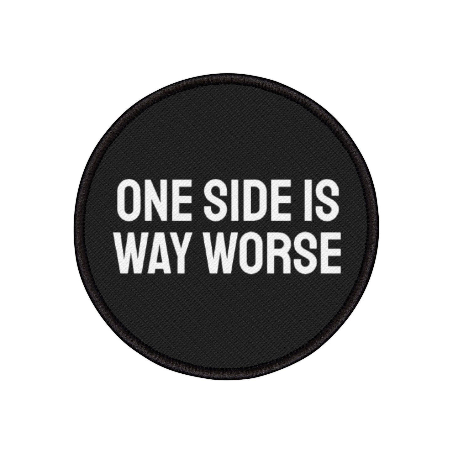 One Side Is Way Worse - Iron-On Patch