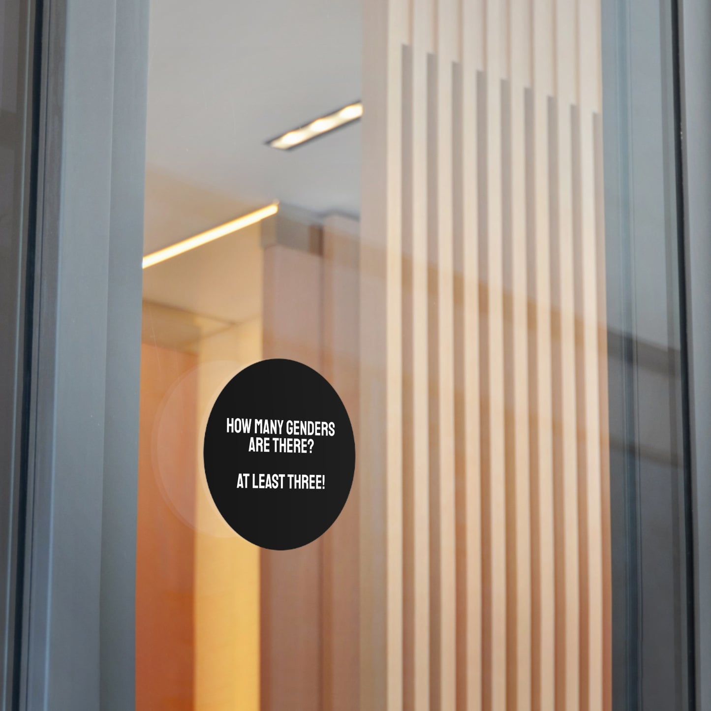 How Many Genders Are There? At Least Three! - Round Vinyl Stickers