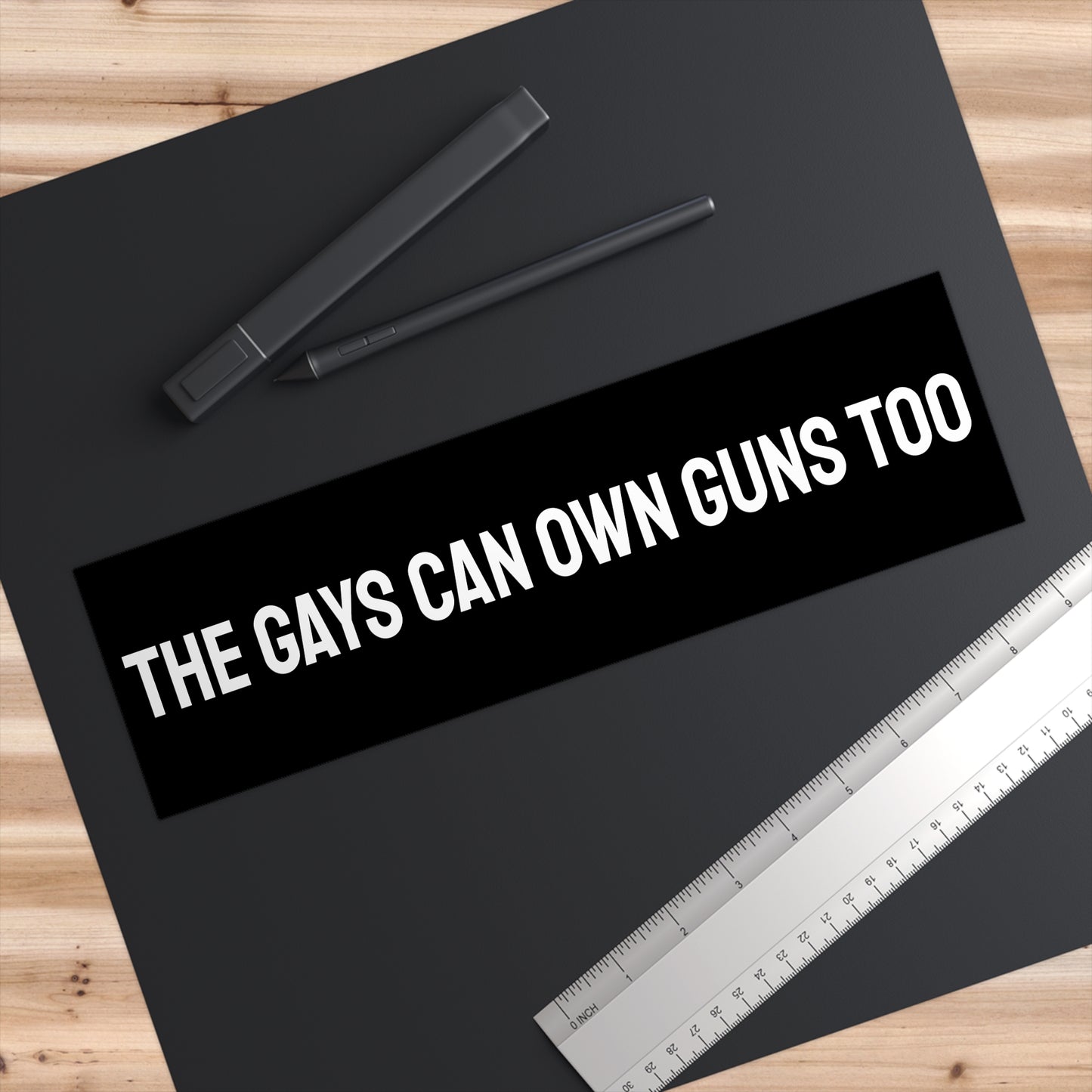 The Gay's Can Own Guns Too - Bumper Sticker