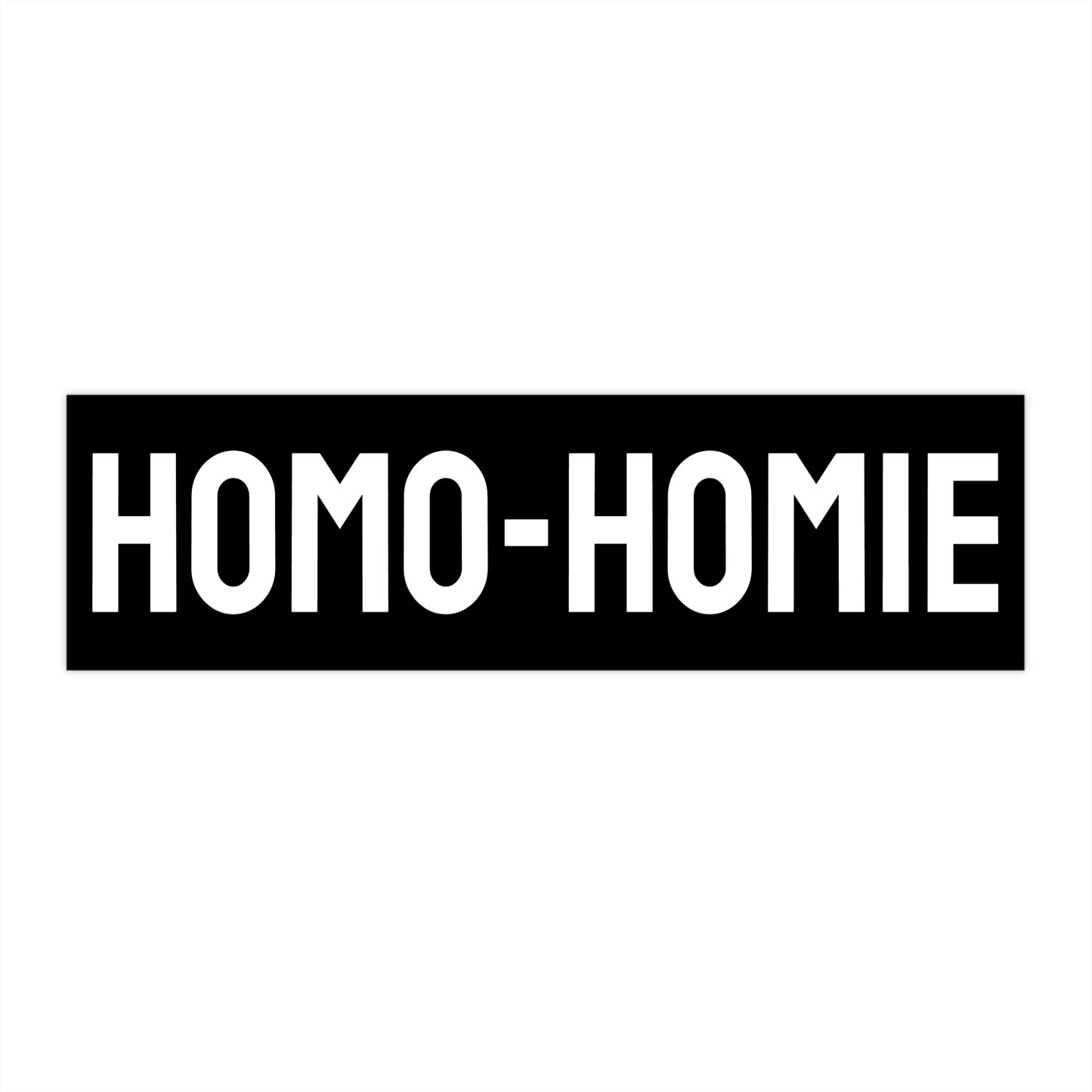 Homo-Homie - Bumper Sticker