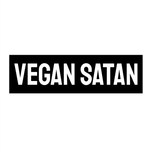 Vegan Satan - Bumper Sticker