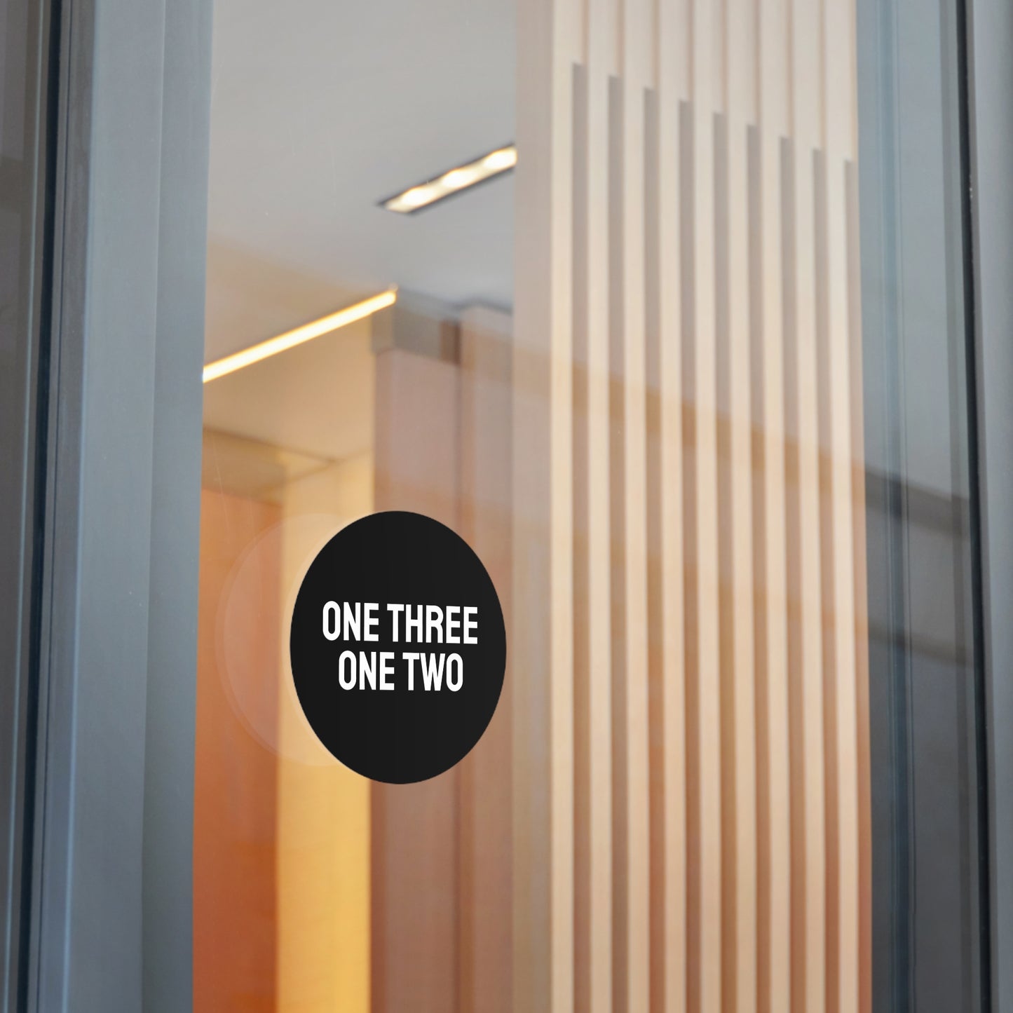 One Three One Two - Round Vinyl Stickers