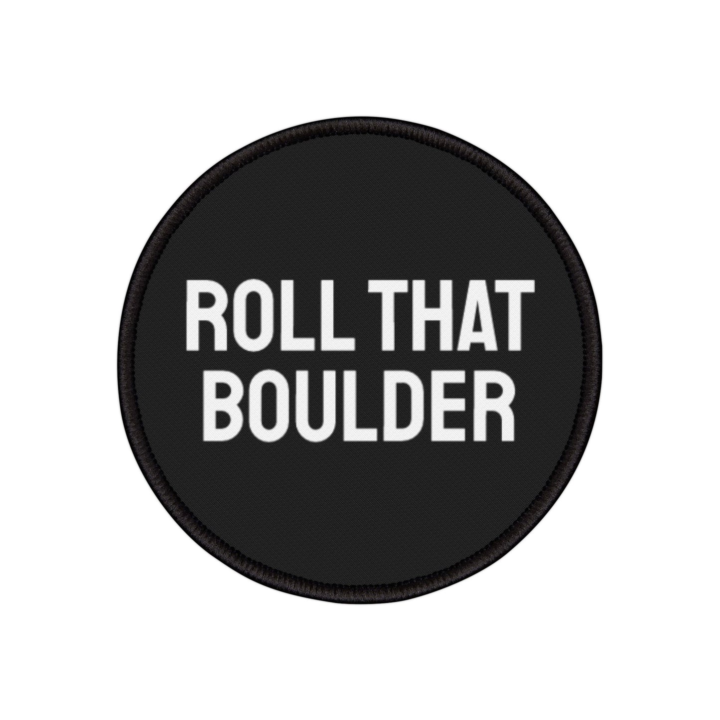 Roll That Boulder - Iron-On Patch
