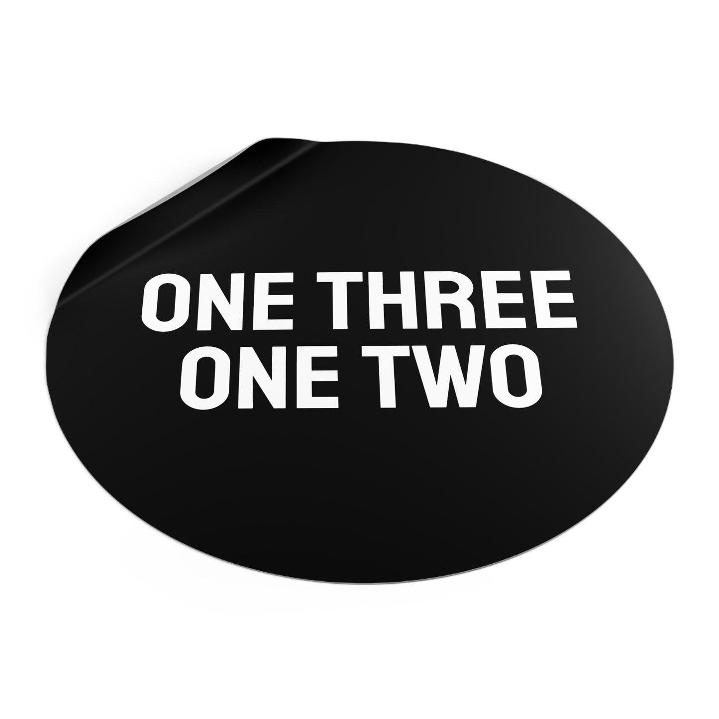 One Three One Two - Round Vinyl Stickers