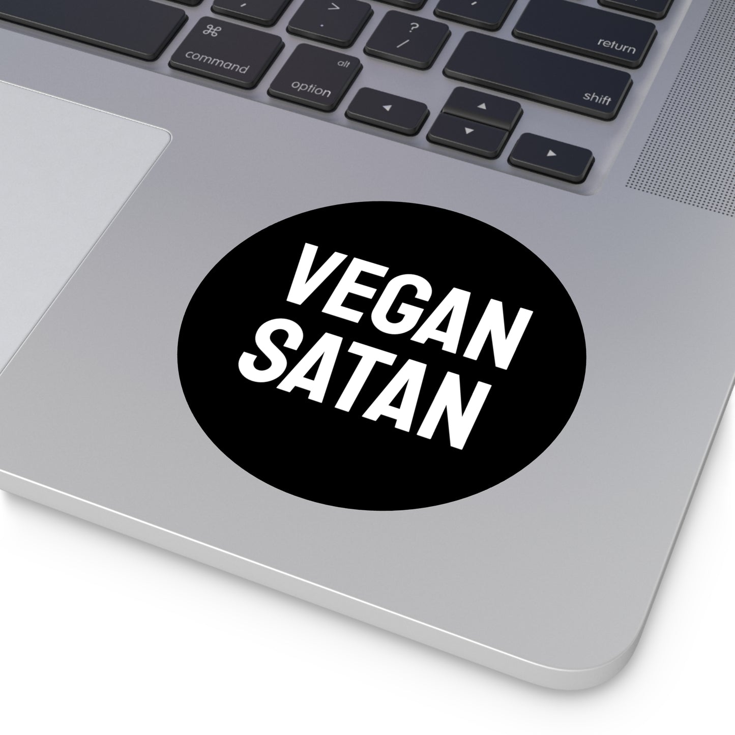 Vegan Satan - Round Vinyl Stickers