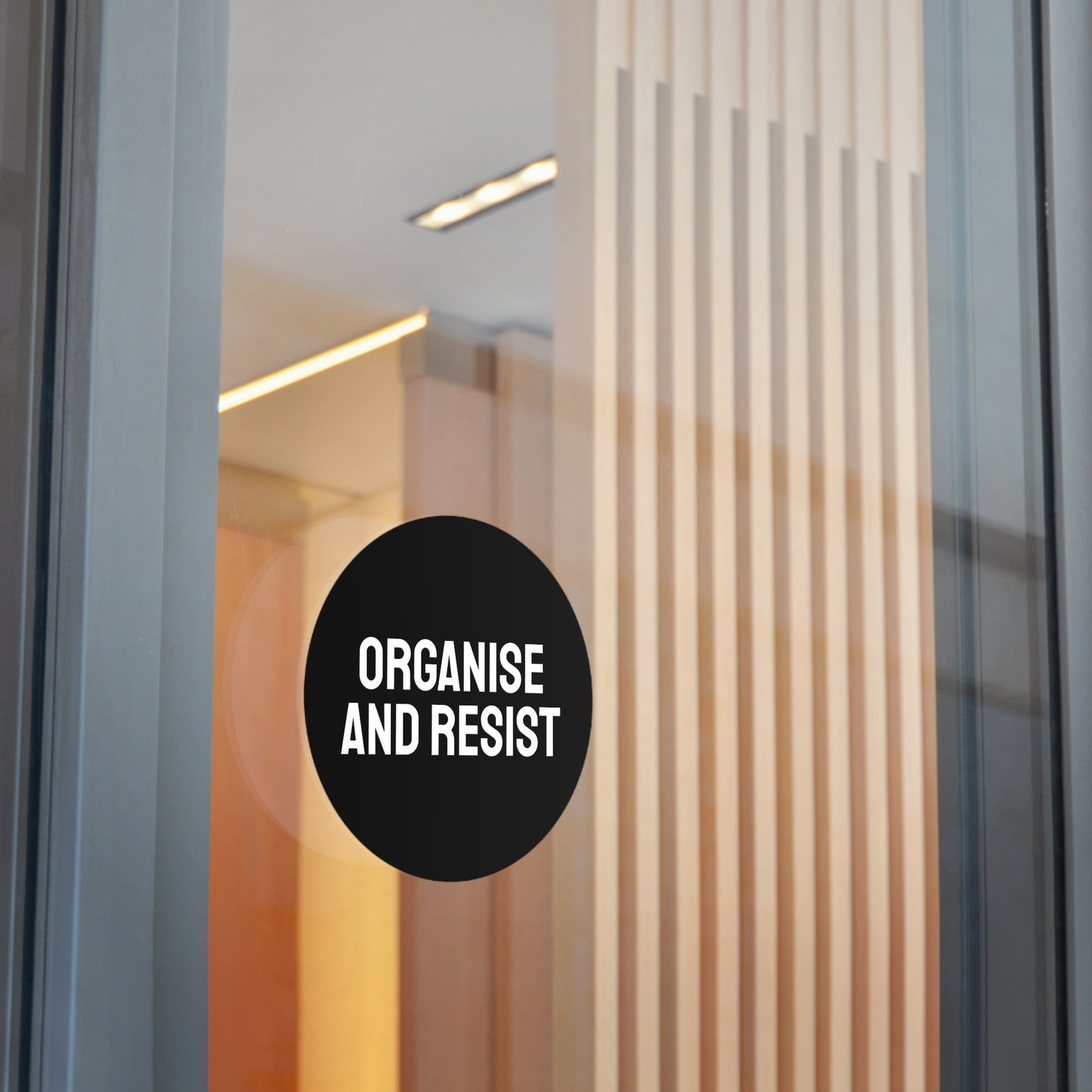 Organize And Resist - Round Vinyl Stickers