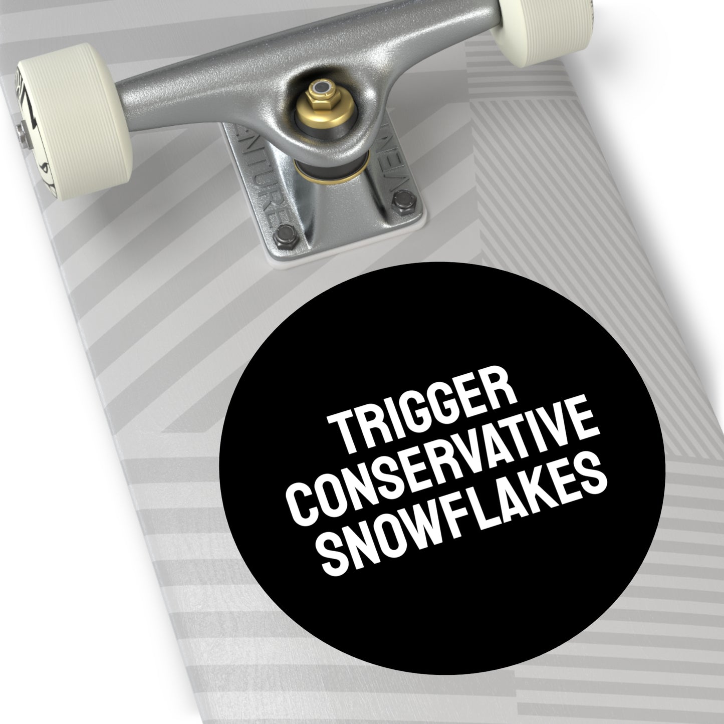 Trigger Conservative Snowflakes - Round Vinyl Stickers