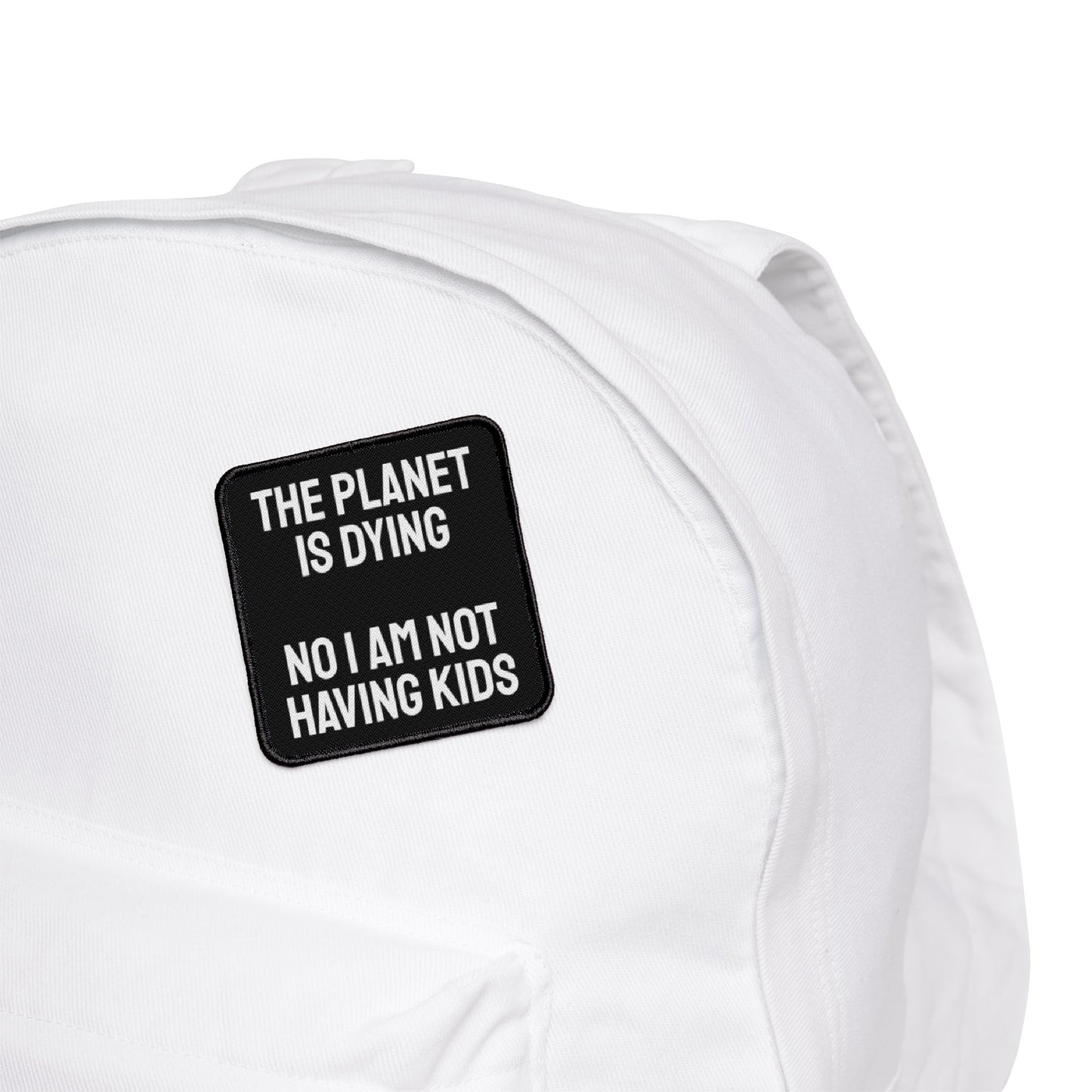 The Planet Is Dying No I Am Not Having Kids - Iron-On Patch