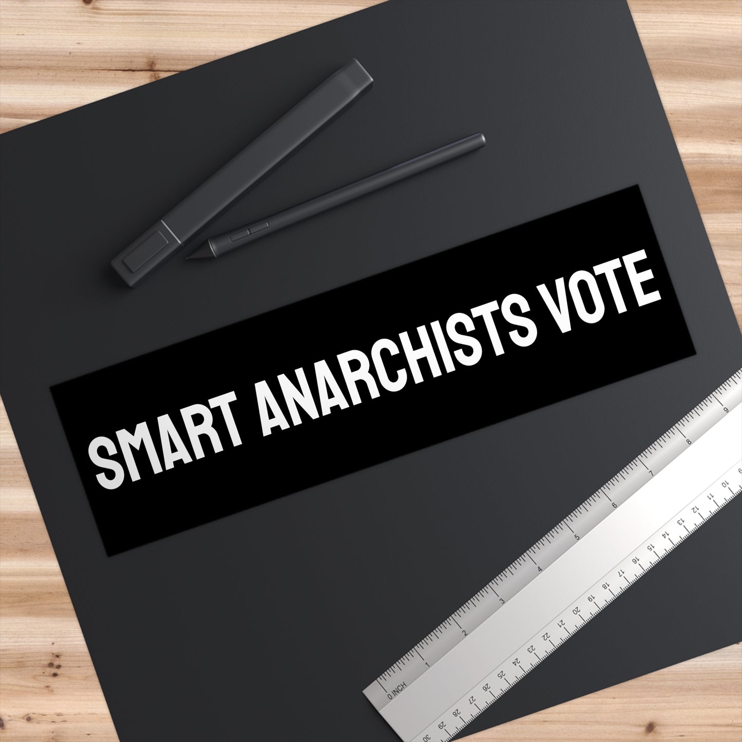 Smart Anarchists Vote - Bumper Sticker